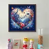 Heart-Shaped Flowers-11CT Stamped Cross Stitch 40*40cm/15.75*15.75in tapestrymarket