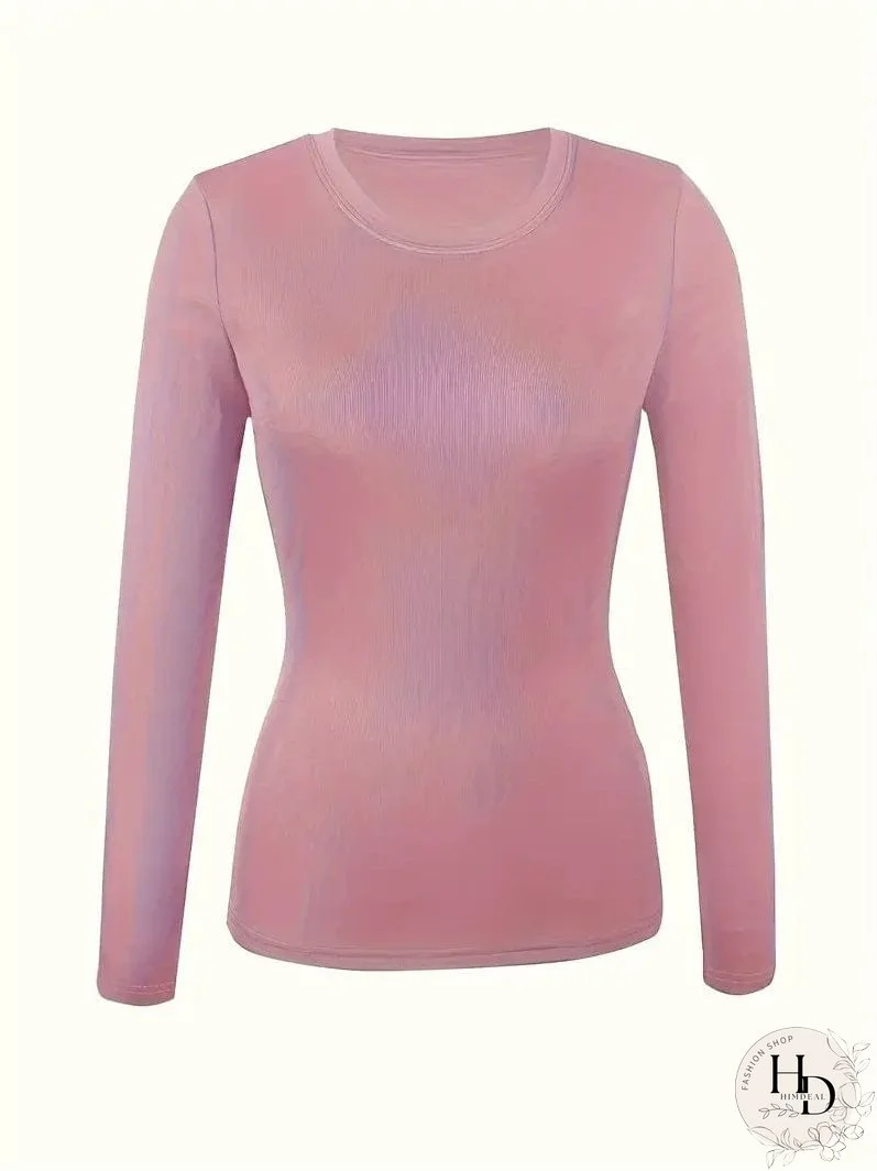 Trendy Ribbed Mock Neck Top