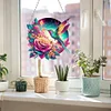 Flowers And Hummingbirds Double Sided - 5D DIY Pendant