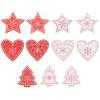 

20pcs 5cm Wood Christmas Hanging Ornaments Pendant DIY Xmas Tree Decor (L), 501 Original