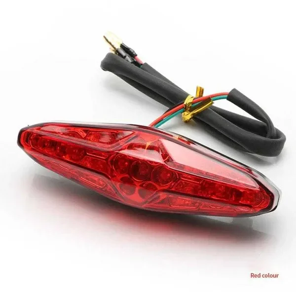 Universal Motorcycle Tail Rear Braking Lamp Led 12v Warning Taillight Running Lights Modified Accessories