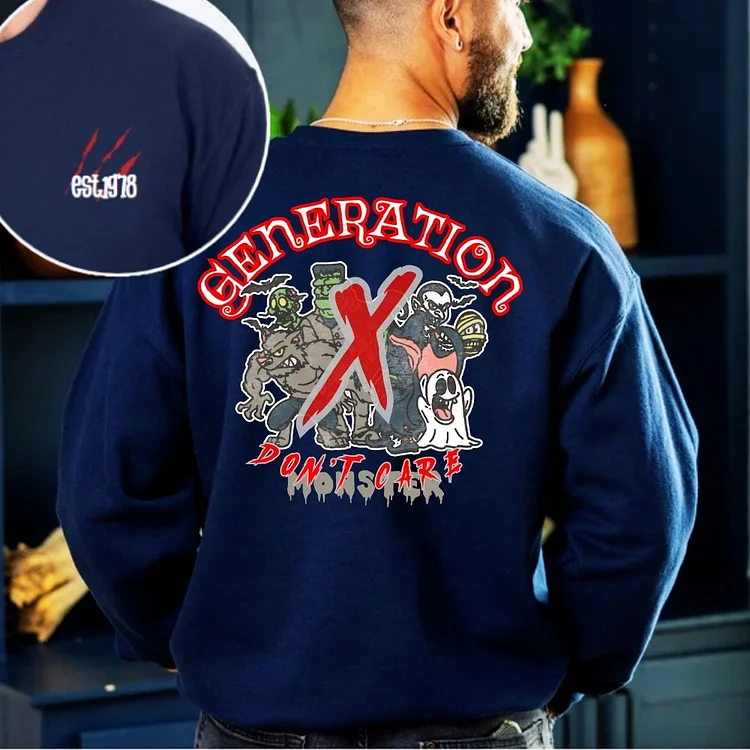 Halloween Generation X Don't Care Monster T-shirt/Crewneck/Hoodie