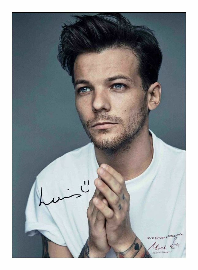 LOUIS TOMLINSON AUTOGRAPH SIGNED PP Photo Poster painting POSTER