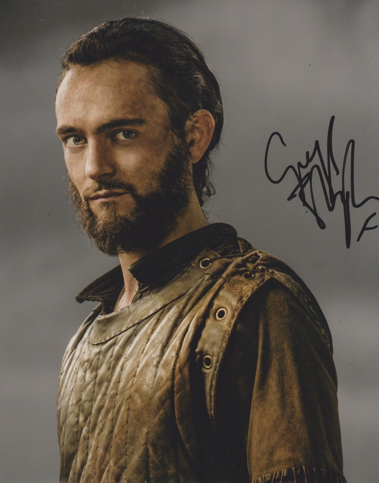 George Blagden Signed Vikings 10x8 Photo Poster painting AFTAL