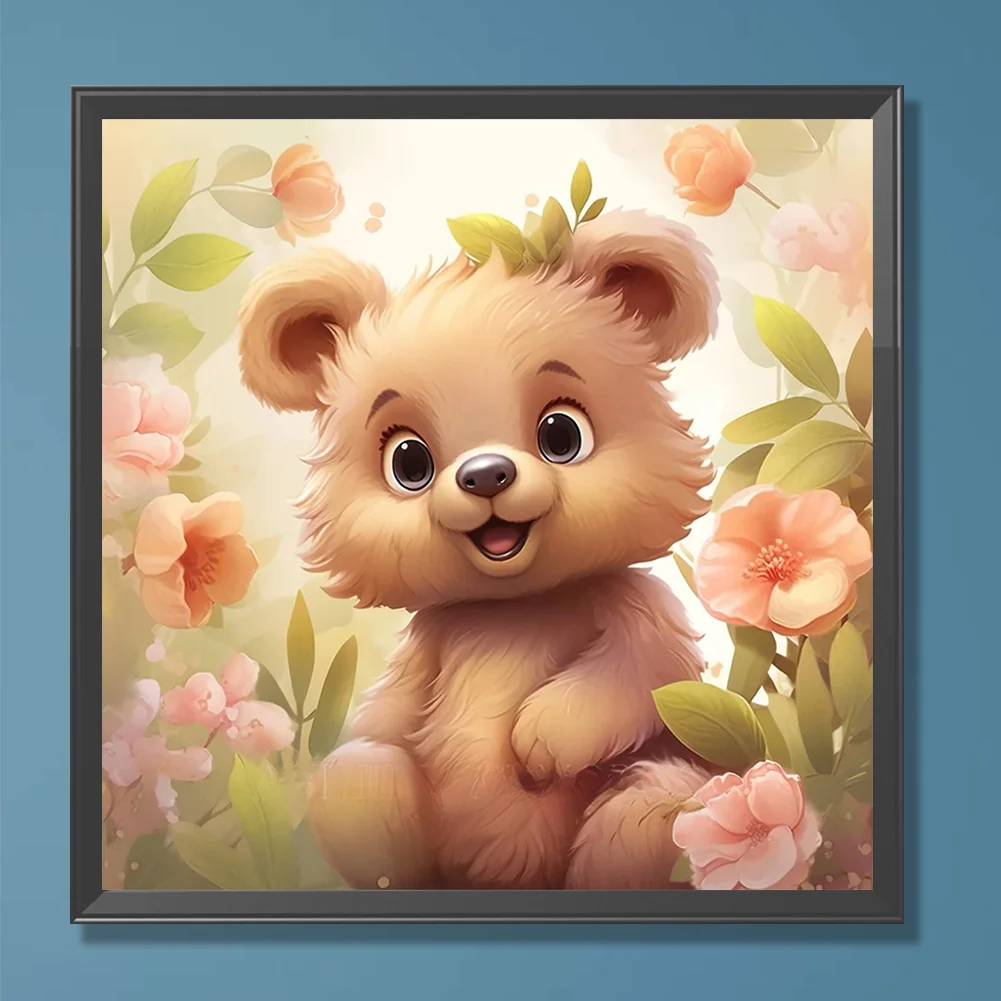 Diamond Painting - Full Round Drill - Bear(Canvas|30*30cm)