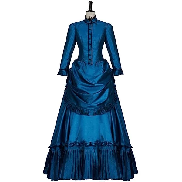 Ghosts Hetty Cosplay Costume Women's Medieval Renaissance Victorian Dress