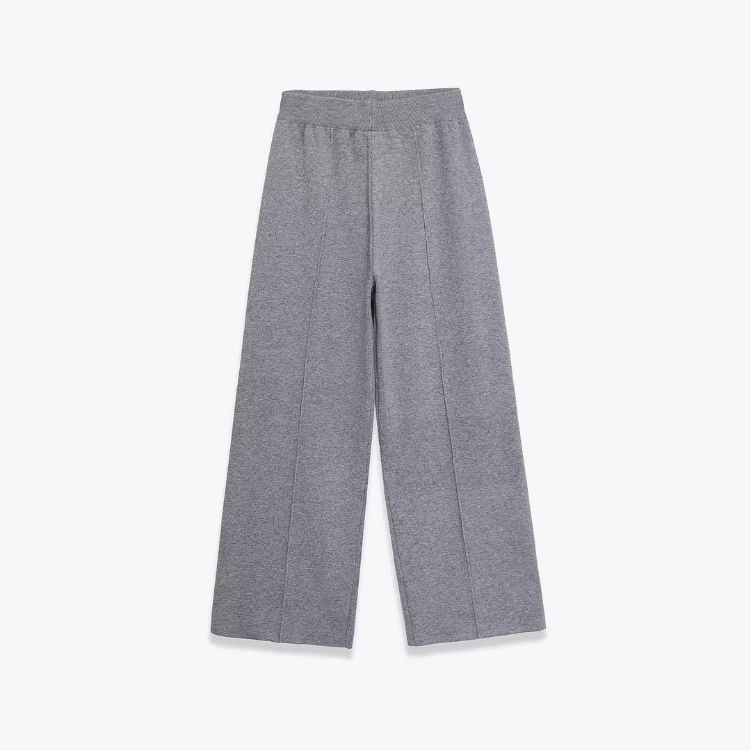 Nigikala Nigikala New Female Soft Button Coat 5039222 Soft Touch Wide Leg Pants 5039223