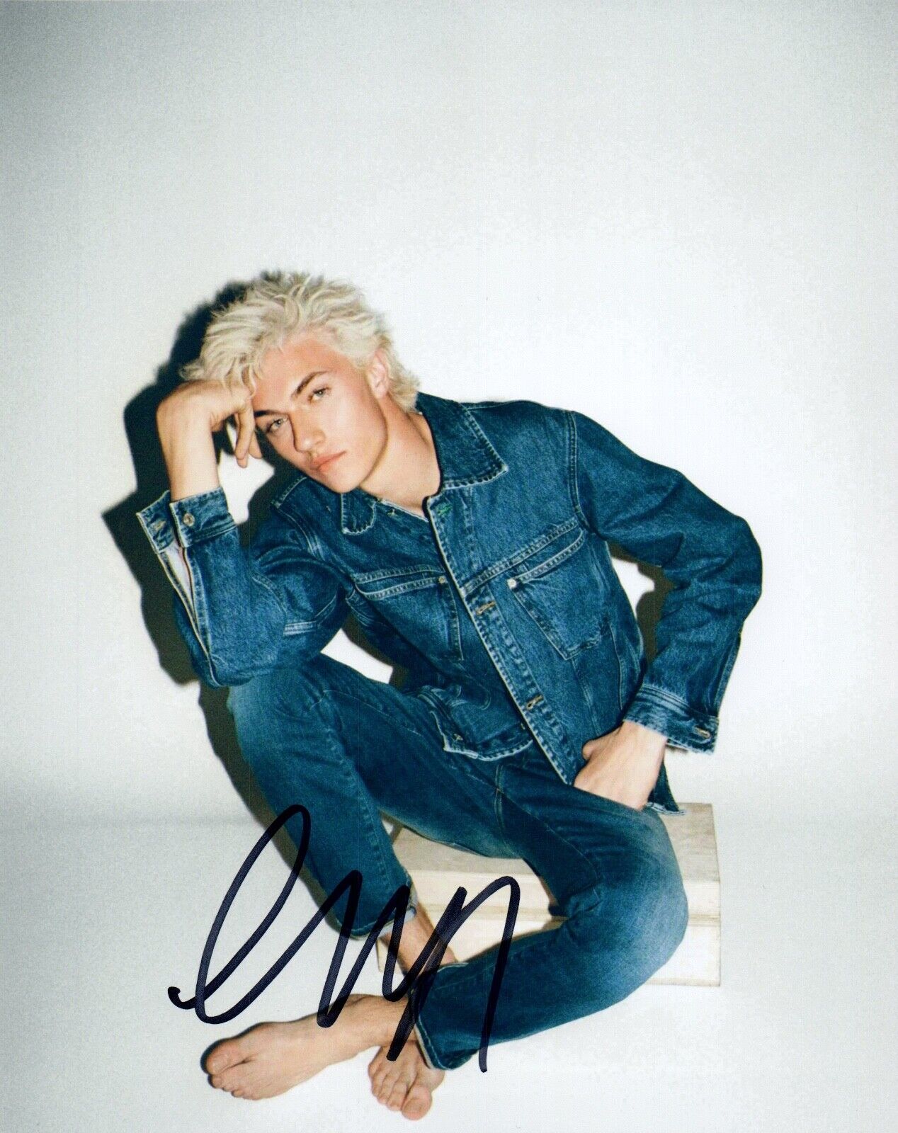 Lucky Blue Smith Signed Autograph 8x10 Photo Poster painting Handsome Male Model COA