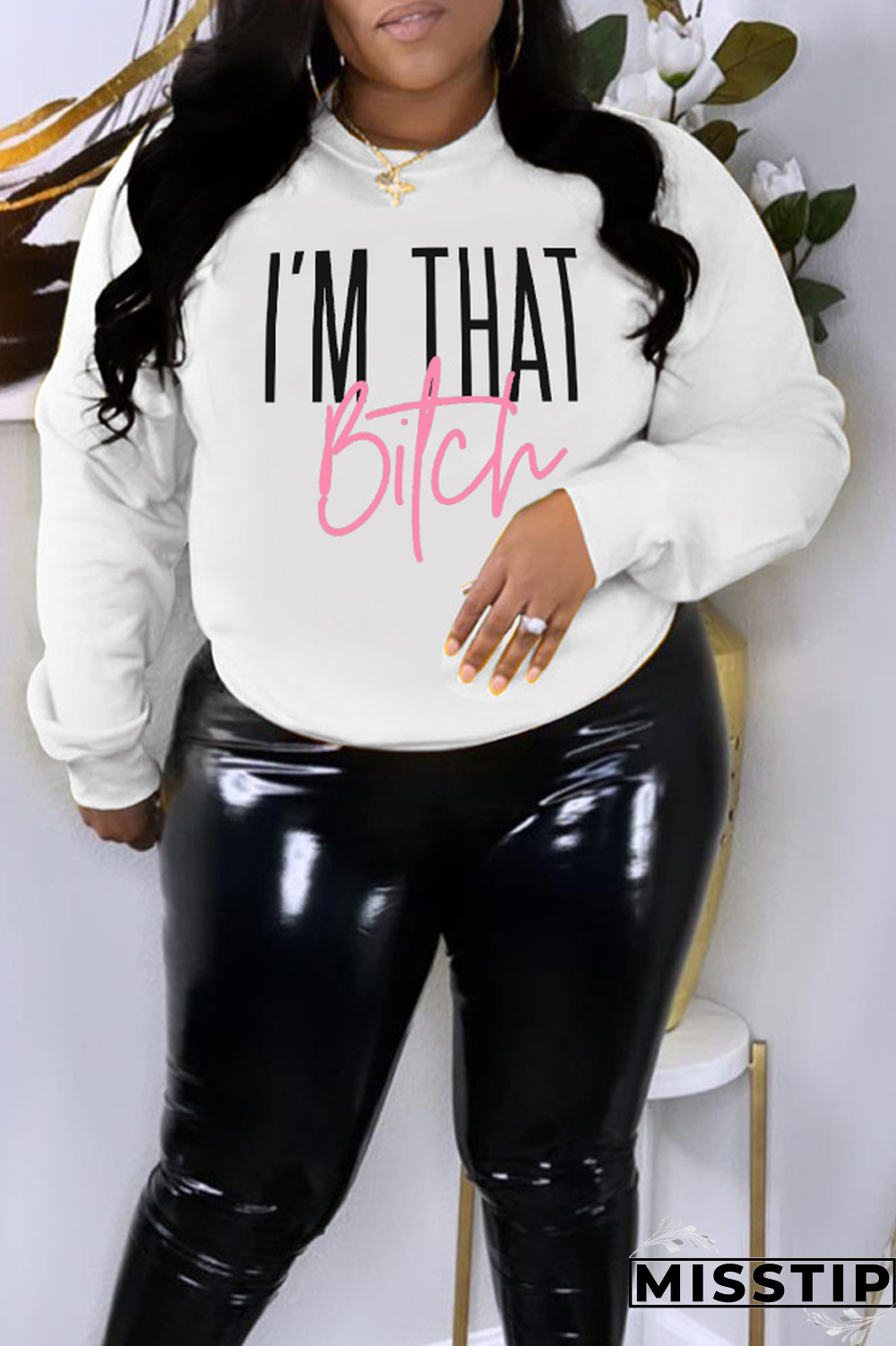 Grey Street Vintage Print Patchwork O Neck Tops