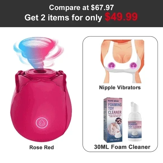 Rose Toys Quiet Waterproof Women Sucking Rose