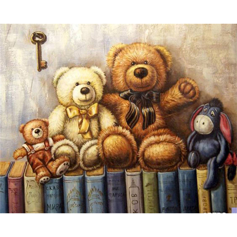 

Teddy Bear - 11CT Stamped Cross Stitch - 50*40CM, 501 Original