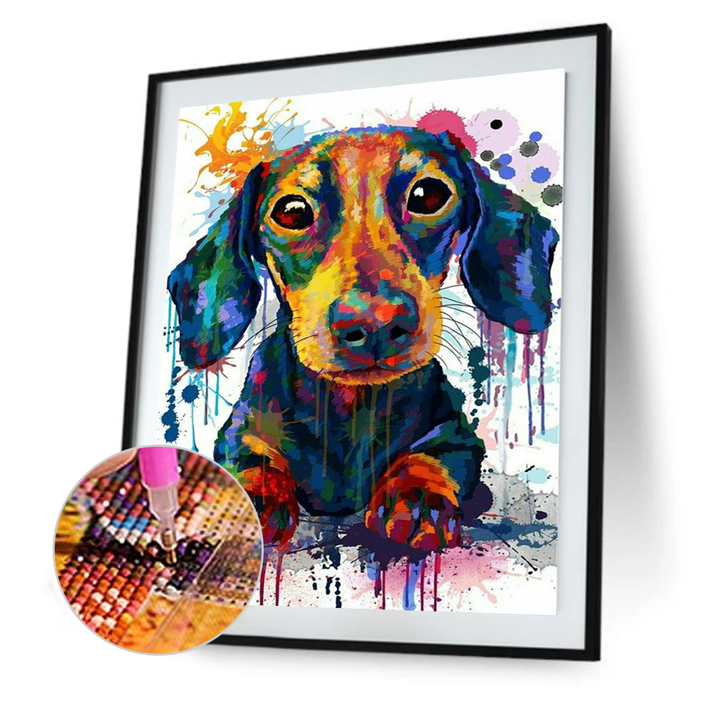 

(Multi-Size) DogColor - Round/Square Drill Diamond Painting - 30*40CM, Round diamond 40*50cm, 501 Original