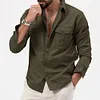  Camicia da uomo a maniche lunghe con doppio taschino
