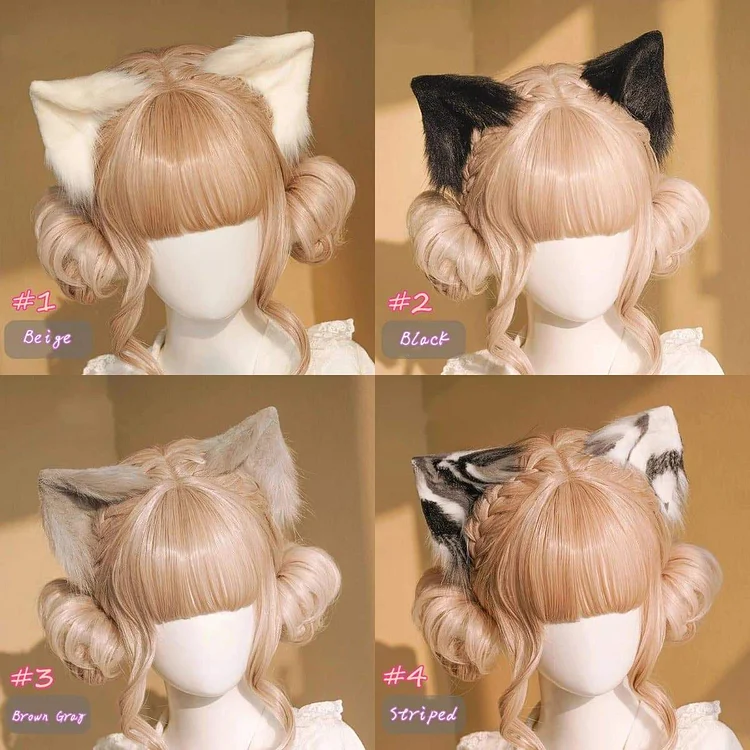 Lolita Cute Girl Imitation Cat Ear Hair Hoop Hairpin SP15751