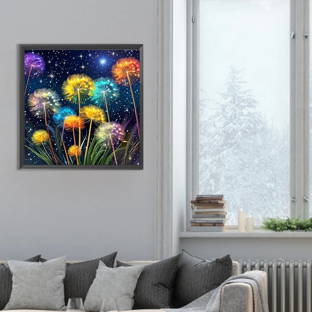 Diamond Painting - Full Round Drill - Dandelion(Canvas|30*30cm)