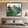 Ink Landscape-11CT Stamped Cross Stitch 60*55cm/23.62*21.65in(Big Size)