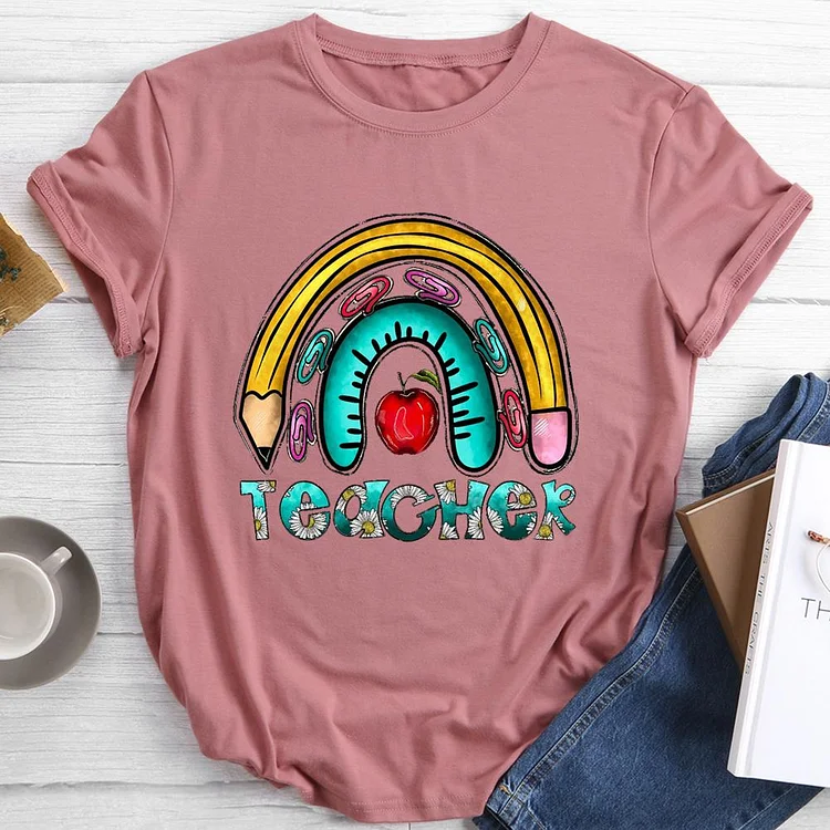 Teacher Round Neck T-shirt