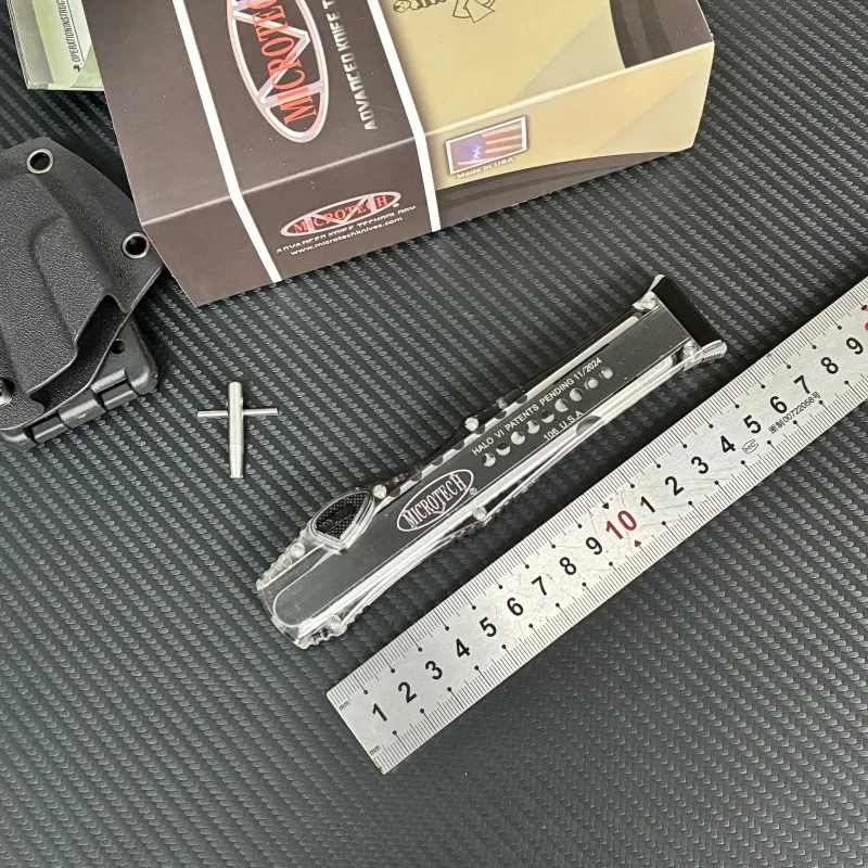 Hot Selling Microtech Micro Technology Halo6 Aluminum Alloy Transparent Tool Handle Outdoor Edc Tool Otf Accessories