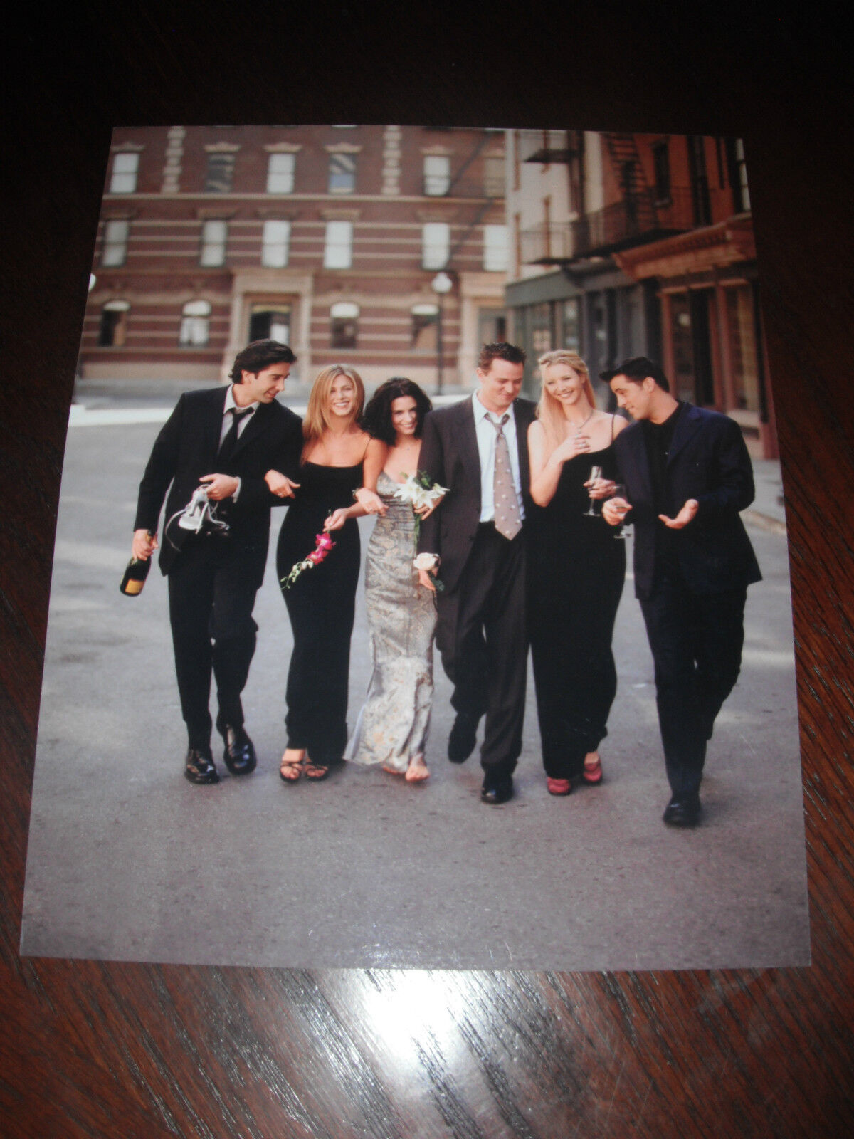 FRIENDS Cox Aniston Schwimmer Kudrow LeBlanc Perry Color 8x10 Promo Photo Poster painting Pic