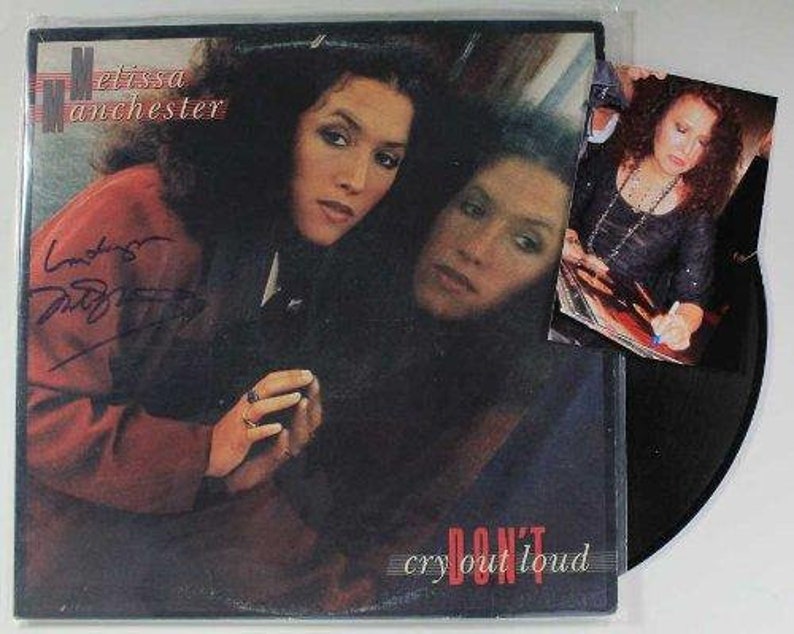 Melissa Manchester Autographed Don't Cry Out Loud