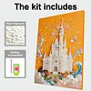 DIY Pearl Painting Castle for Home Decor with Frame(30x40cm)