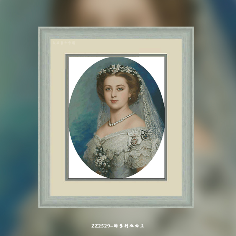 [ZZ2529-Princess Victoria]  Painting Fairy Cross Stitch