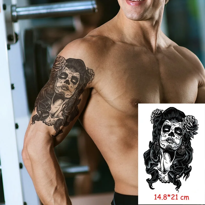 Temporary Tattoo Stickers Scorpion Pyramid Roman Bell Fake Tatto Waterproof Tatoo Back Leg Arm Belly Big Size for Women Men Girl