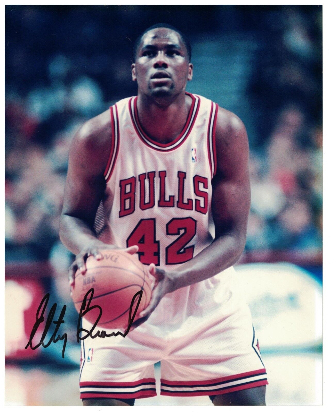 Elton Brand Signed Autographed 8 x 10 Photo Poster painting Chicago Bulls Duke Basketball