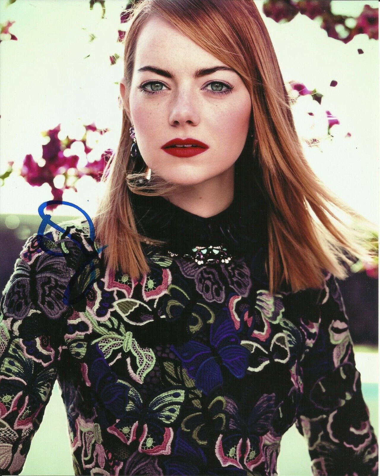 EMMA STONE SIGNED SEXY Photo Poster painting UACC REG 242 (4)