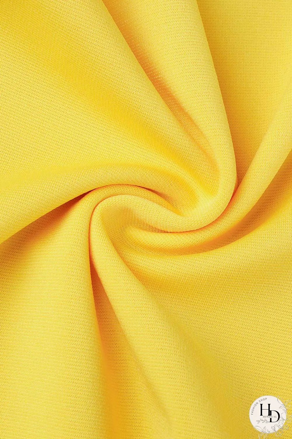 Yellow Casual Solid Patchwork Flounce Slit O Neck Dresses