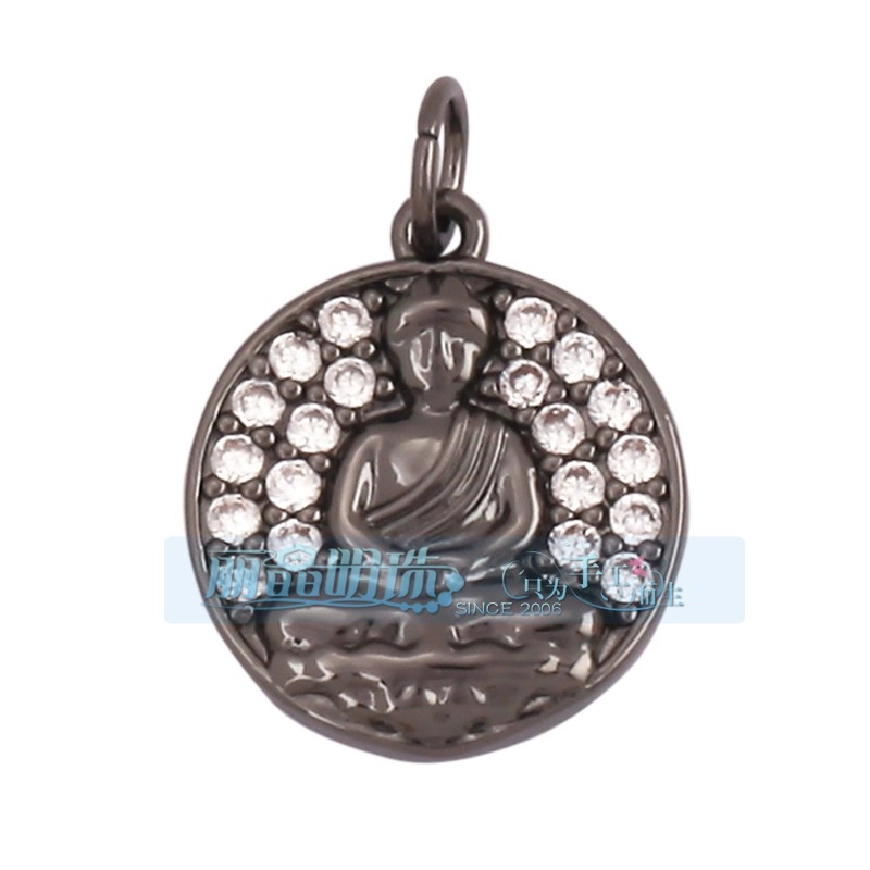 1 Piece Copper Buddha Pendant Jewelry Accessories