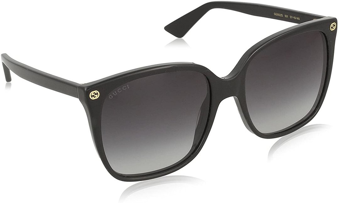 Women's Acetate frame Sunglasses (Black/Grey)