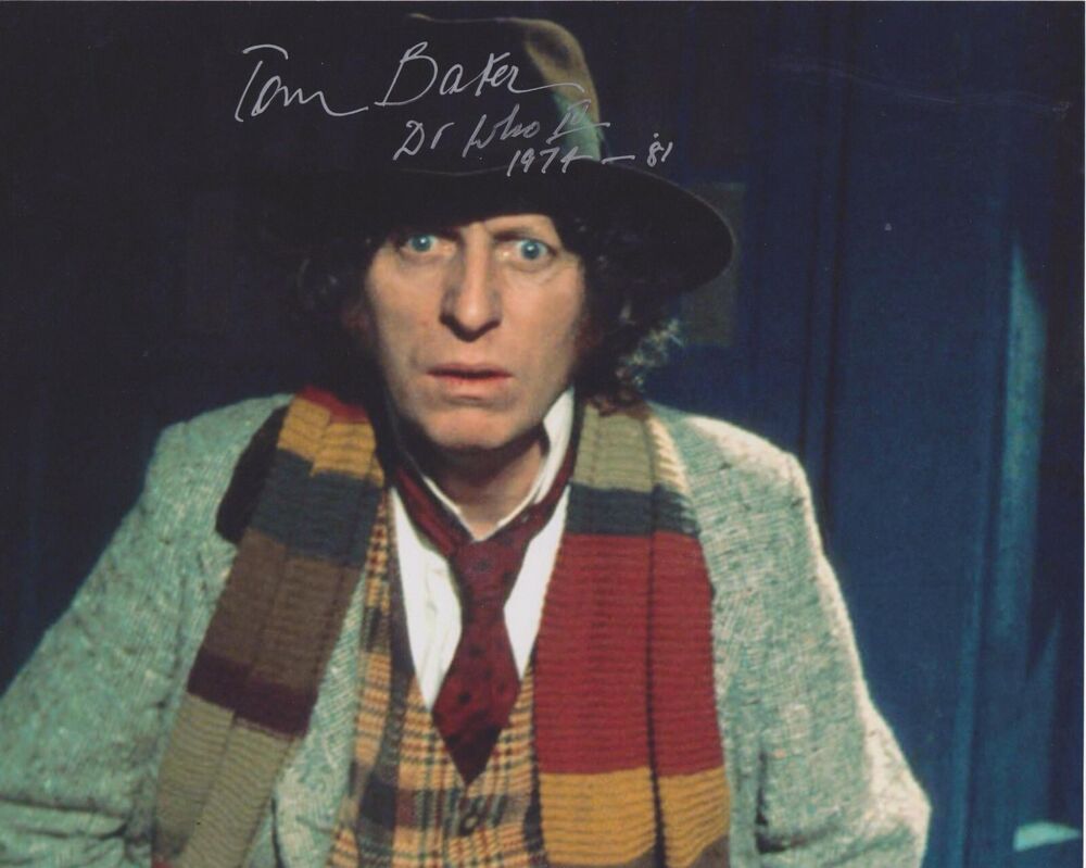 Tom Baker Dr Who Original Autographed 8X10 Photo Poster painting #16