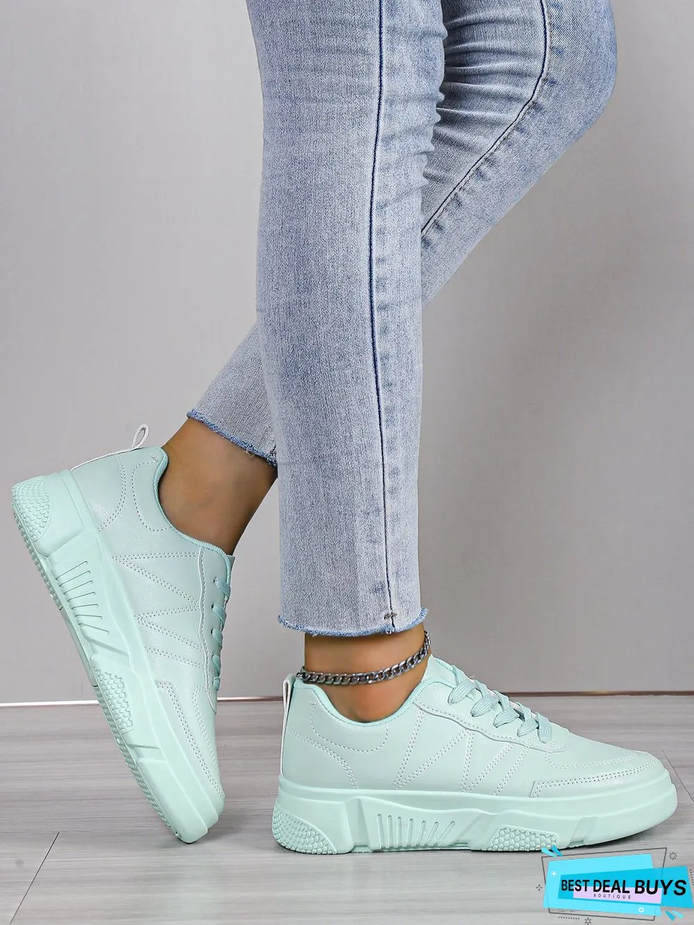 Casual Plain Color Skate Shoes