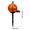 Solar Pumpkin Stake Light Resin Halloween Outdoor Garden Decorative Lamp