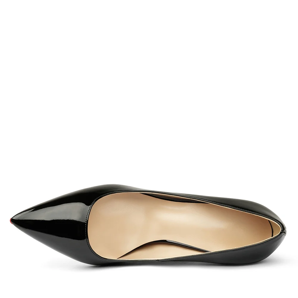 100mm Red Bottom High Heels Party Daily Patent Pumps-MERUMOTE