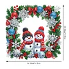 Acryl Weihnachten Schneemann Kranz - 5d DIY Handwerk Anhänger