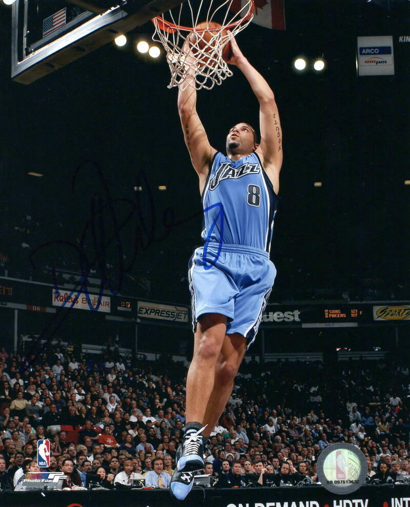 DERON WILLIAMS SIGNED AUTOGRAPH 8X10 Photo Poster painting - UTAH JAZZ, BROOKLYN NETS STAR, RARE