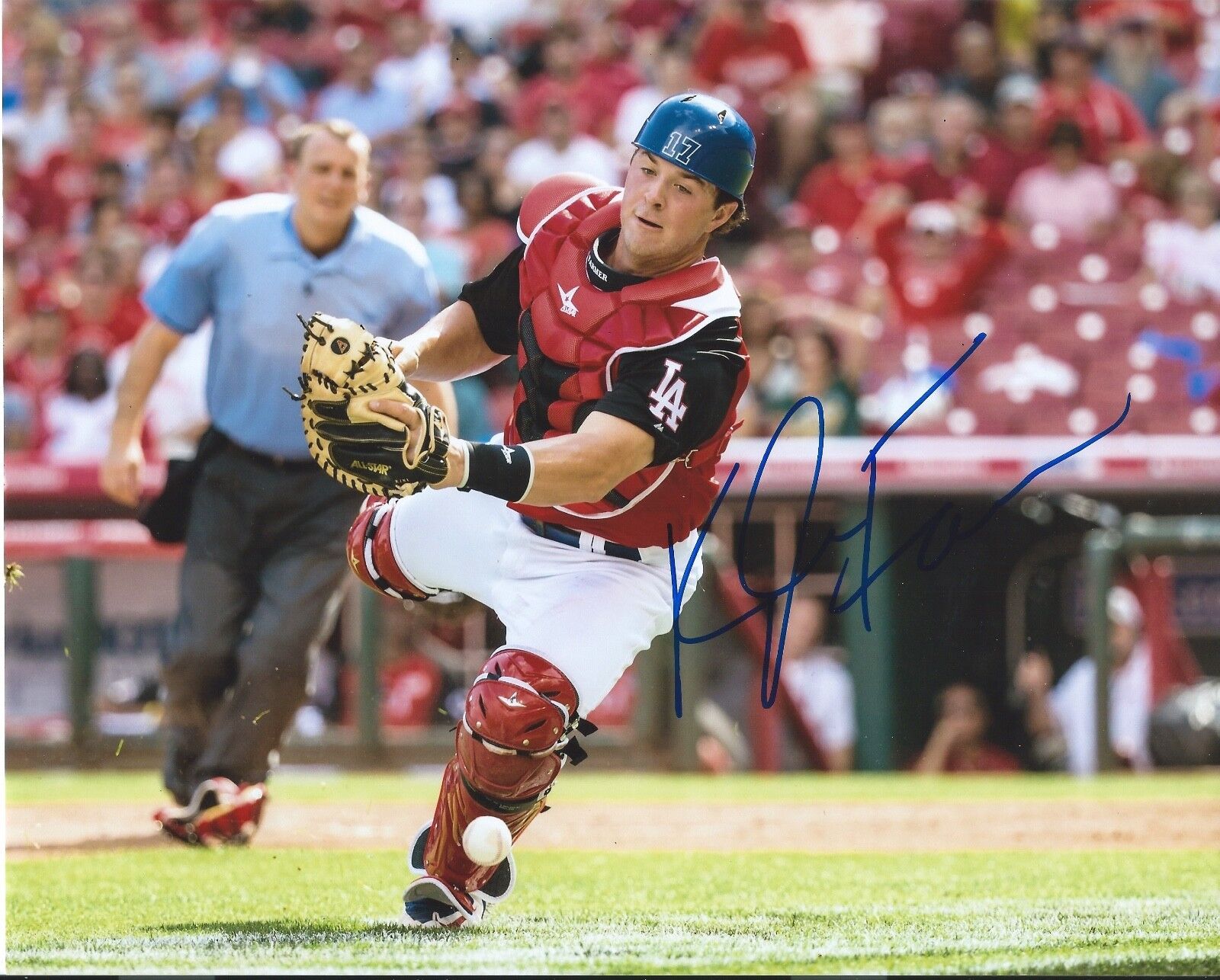 KYLE FARMER Signed Autographed 8x10 Photo Poster painting Baseball Futures Dodgers LAD Auto COA