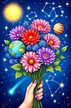 Luxury AB Velvet Diamond Painting Kit - Bouquet of Flowers