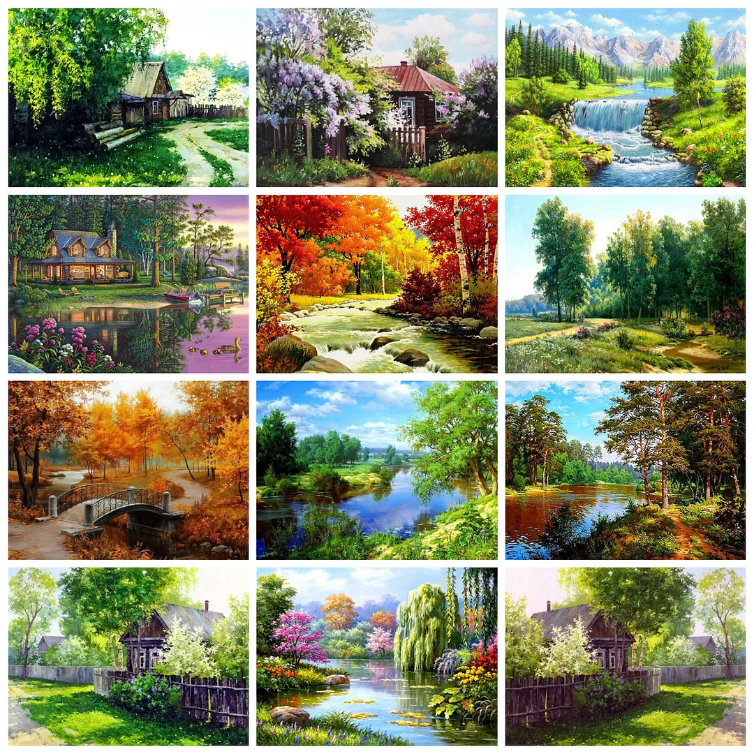 Diamond Painting - Full Round/Square Drill - Scenery(30*40 - 50*60cm)