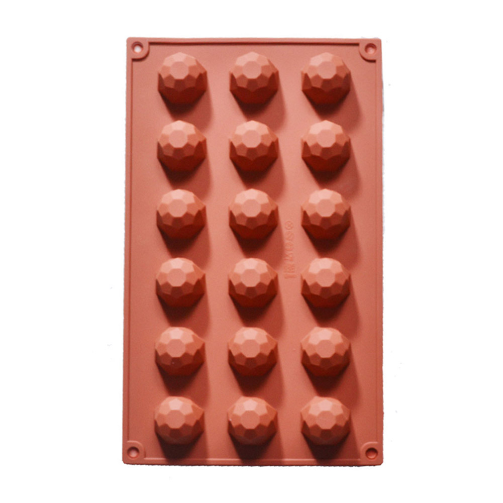 

Silicone 18-Cavity Diamond Jelly Molds Pudding Mould Pastry DIY Ice Tray, 501 Original