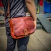 Retro Style Old Messenger Bag Casual Trendy Men's Bags Crossbody Bag Vegetable Tanned Leather Leather Niche Motorcycle Backpack