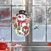 Peinture en diamant maison lampe de nuit de No&euml;l en LED de No&euml;l (bonhomme de neige couronne)