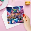 6Pcs Diamond Painting Castle Greeting Cards Congratulations Cards & Gifts