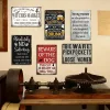 5pcs - Warning - Vintage Metal Signs(12*16Inch)