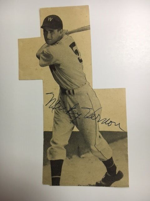 Mickey Vernon Washington Signed Magazine Photo Poster painting 1950-60s Debut JSA Precert