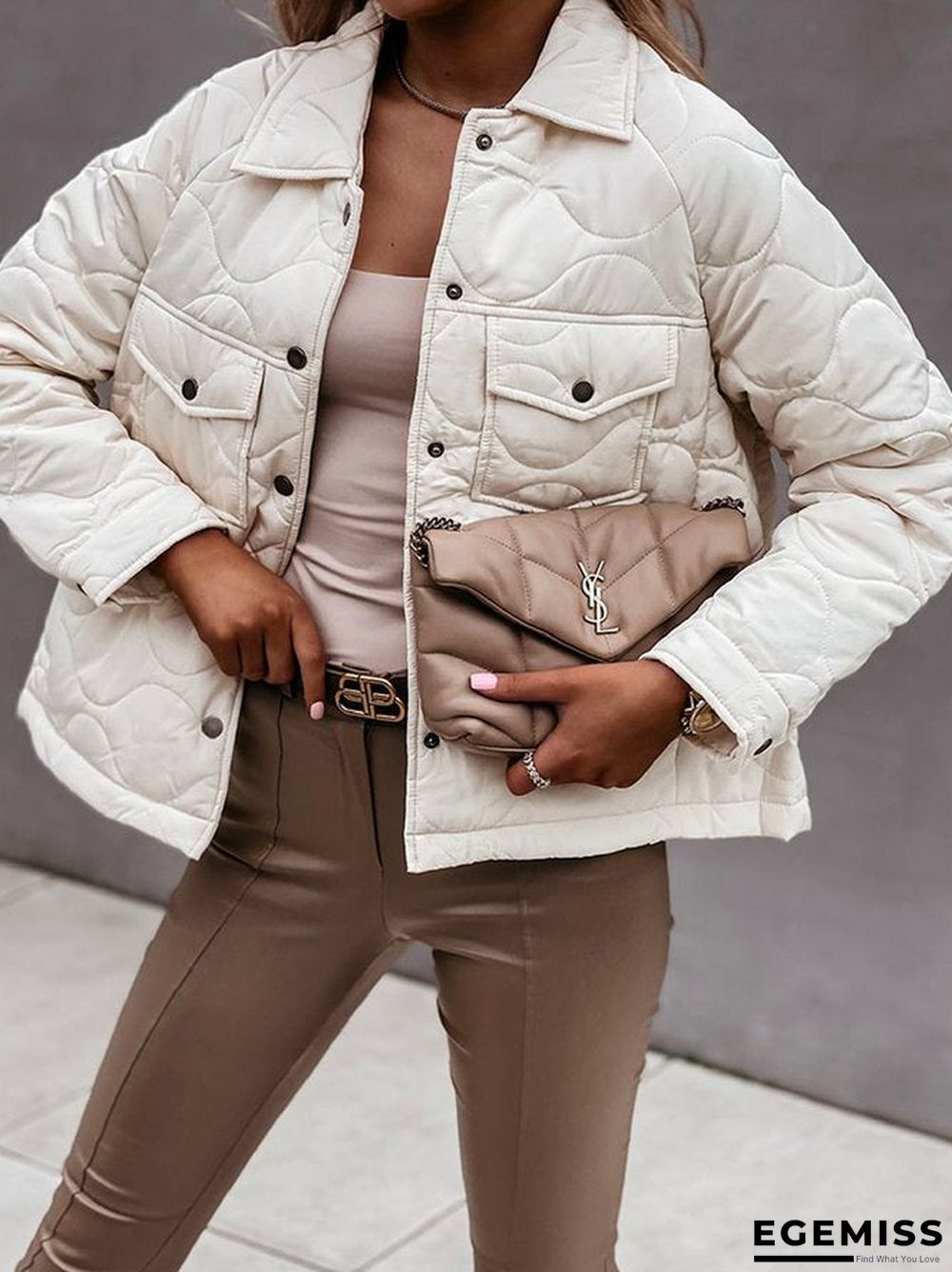 Casual Loosen Plain Outerwear | EGEMISS