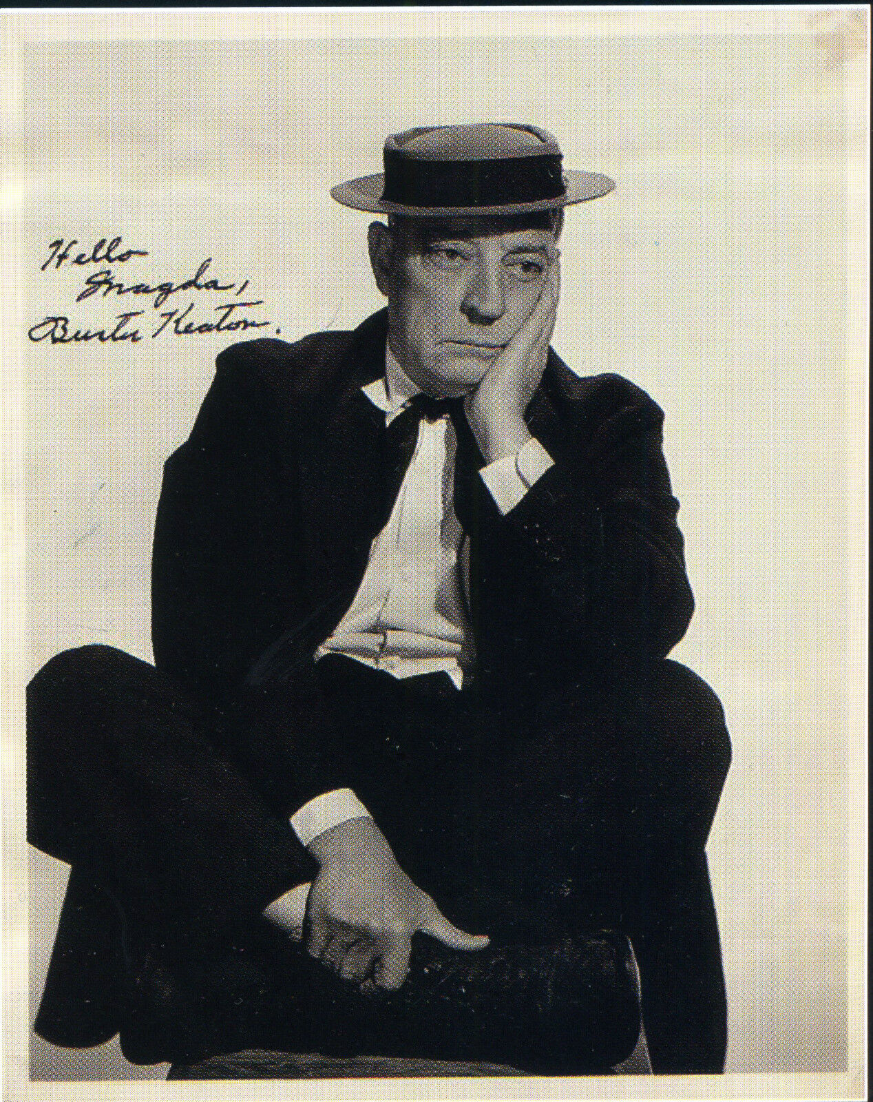BUSTER KEATON Autographed Photo Poster paintinggraph - Silent Comedy Film Actor - preprint