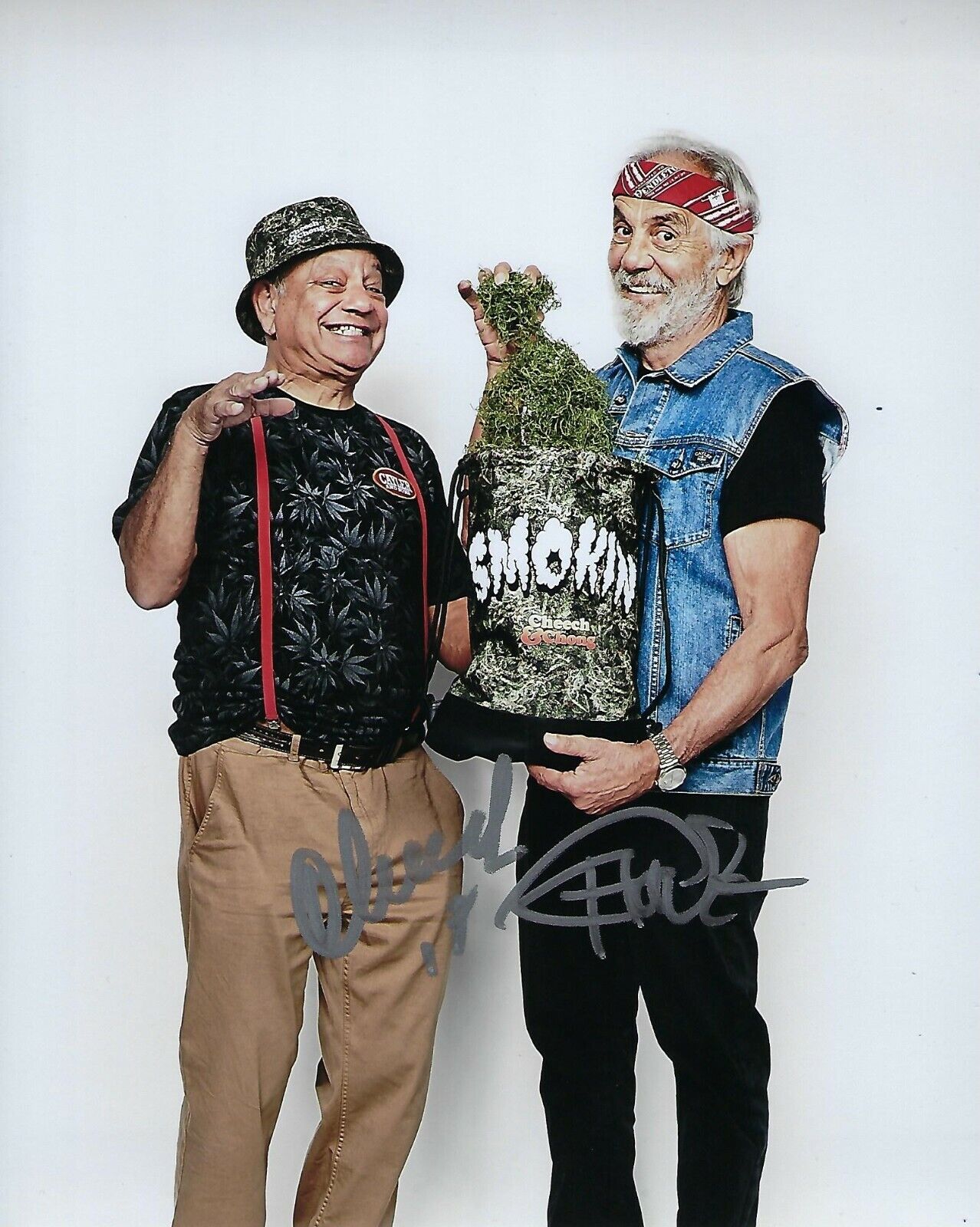 GFA Up in Smoke Movie * CHEECH AND CHONG * Signed 8x10 Photo Poster painting PROOF C2 COA